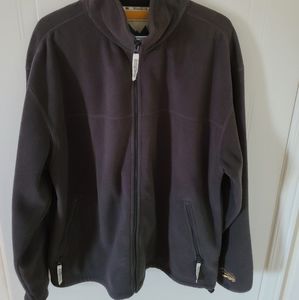 Wind River Outfitting Co. Full Zip Fleece Sweater Gray Large